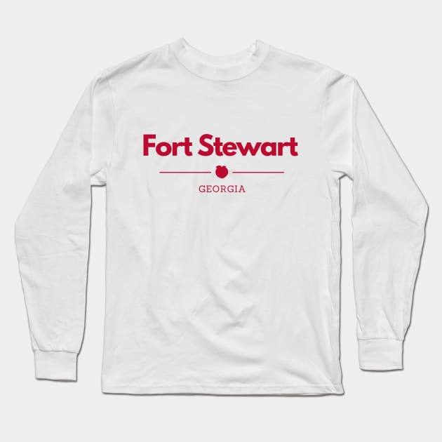 Fort Stewart, Georgia Long Sleeve T-Shirt by Dear Military Spouse 